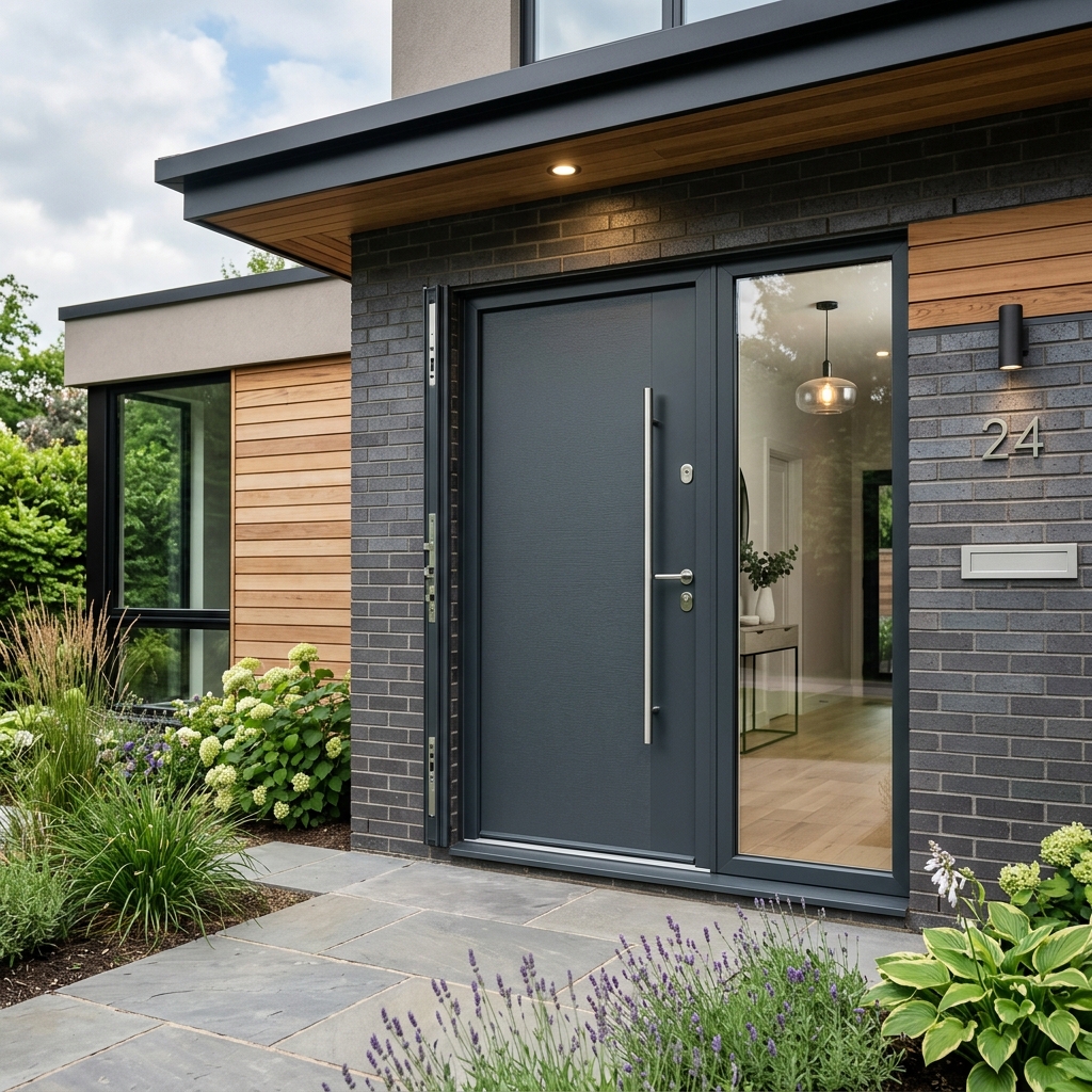 Modern Security Entrance Door M&U Team